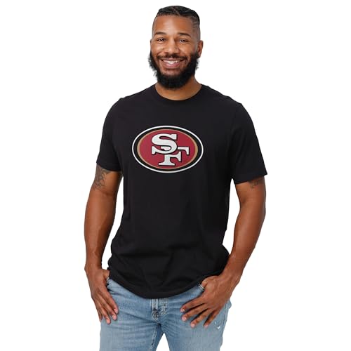 Image of FOCO Men's NFL Team Primary Logo Black Short Sleeve T-Shirt