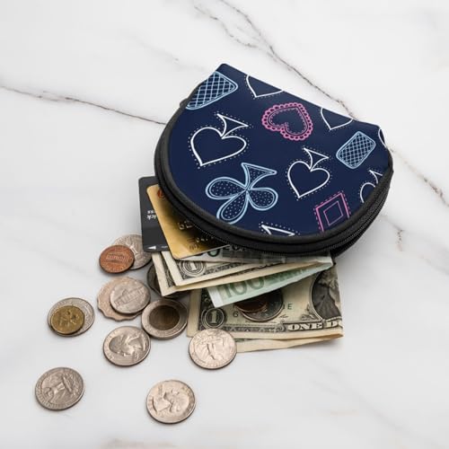 Colorful Game Cards Pattern Coin Purse Wallet Mini Makeup Bag Small Change Purse For Women Girls3