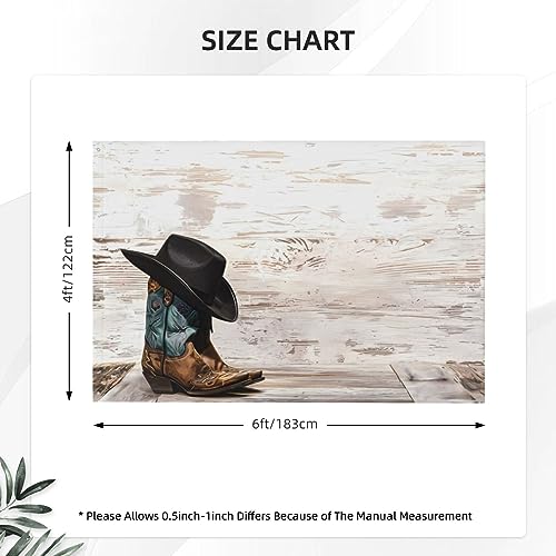 Drapeau cowboy et bottes pour décoration de jardin US - 3
