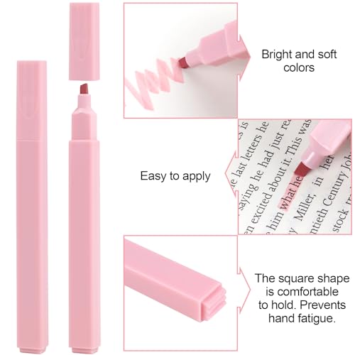 Utron 12pcs Bible Highlighters, Pastel Highlighter Set, No Bleed Bible Highlighters (12 Color)