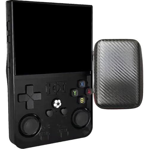 SVP Game - R36S Pro Consola retro portátil 128 GB con +18.000 Juegos +30 Emuladores PS1, PSP, N64, NDS, SuperN, GameB, GBA - Linux IPS 3.5' 4000mAh Consola de videojuegos portátil (Negro, 128 GB)