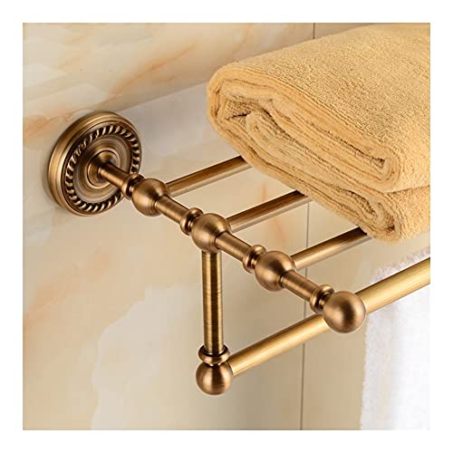Porte-serviette d'angle en laiton massif pour optimiser les petites salles de bain - 3