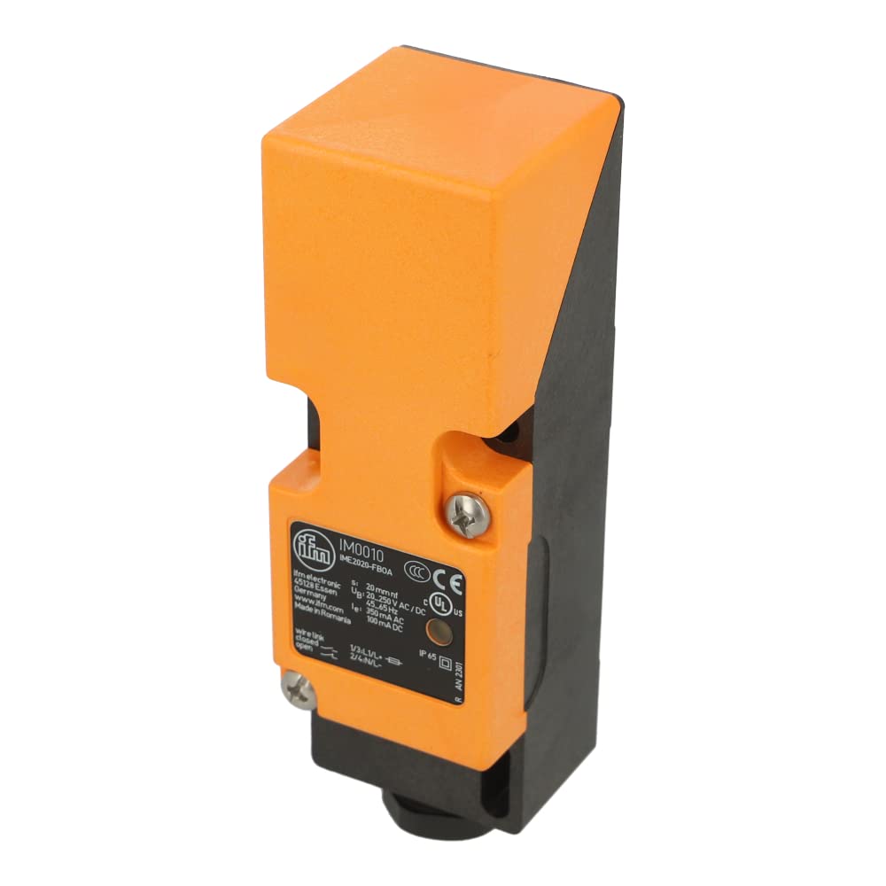 IM0010 | IFM INDUCTIVE Sensor, 20MM Range, 20-250VAC/DC, Non-Flush MOUNTABLE, NO/NC, Cable Gland M20X1.5