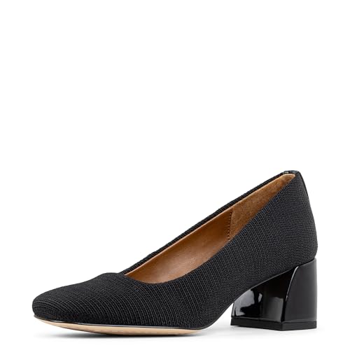 Image of Donald Pliner Women's Aquarius 2 inch Block Heels, Square Closed Toe Chunky Heels for All Day Wear