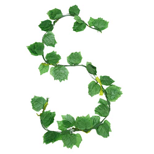 POPETPOP 12 Stuks Grote Blad Wijnstok Decor Planten Wijnstokken Nep Groen Slingers Muur Opknoping Decoratie Voor Huis… - Image 3