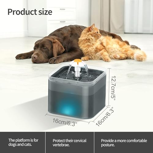 Fuente automática para agua de gato PANKERS 67oz miniatura 2