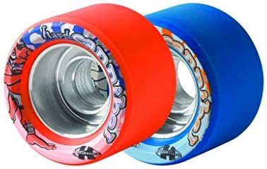 Sure-Grip Cannibal - Ruedas para interiores, fabricadas con uretano Voodoo-Thane, cubo de aluminio para mayor velocidad y control, diámetro de 2.441