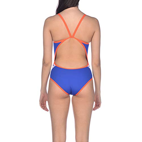 Arena Maiô Team Stripe Superfly Back MaxLife uma peça, azul neon - Nectarina, 26