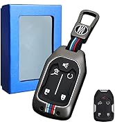 Moonlinks 5-Button Key Fob Cover - Zinc Alloy & Silicone Case For Jeep Grand Cherokee, Dodge, Chrysler (Silver) - View #9