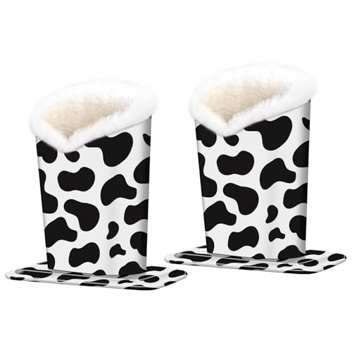 Image of Pack of 2 Plush Lined Eyeglasses Holder Stand Protective Glasses Case For Desks Or Nightstands