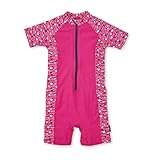 Größe 110/116: Badeshorts mit elastischem Bund für ein angenehmes Tragegefühl, Shirt mit Reißverschluss an der Brust mit Reißverschlussgarage: Verhindert Kratzen an Hals und Kinn