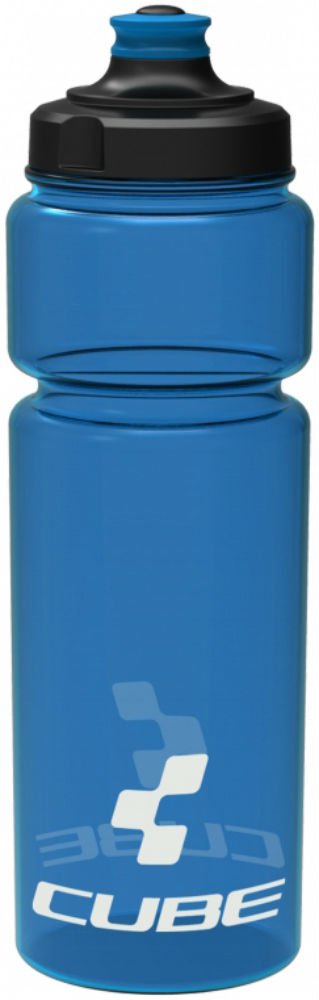Cube Icon Bottle - Blue, 0.75L / Bicycle Cycling Cycle Biking Bike Ride Mountain MTB Road Water Liquid Vessel Bidon Flask Sport Outdoor Exercise Drinking Drink Gym Accessory Fits HPP HPA Cage 750ml