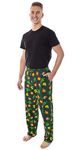 Nintendo Adult Donkey Kong and Diddy Kong Tropical Soft Cotton Pajama Pants2