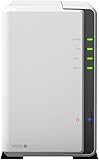 Synology DS220j 2TB 2 Bay Desktop NAS Solution, Installed with 2 x 1TB Western Digital Red Drives Western Digital Red Solutions 2TB*