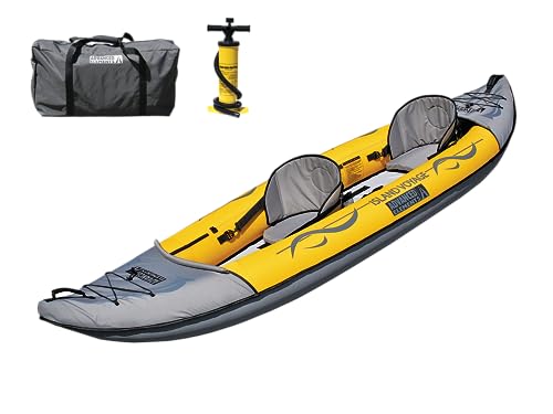 Advanced Elements - Island Voyage 2 Inflatable Kayak - Recreational Convertible Kayak - for 1 or 2...
