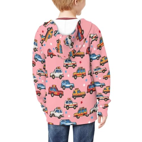 Kids Zipper Hoodies Lightweight Long Sleeve Hooded Sweatshirts Girl & Boys Soft Zipper Jackets with Pockets S-XL4