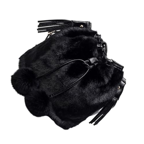 Design à cordon pour ce paquet bandoulière femme noir Tofficu créatif et chic