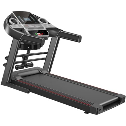 Image of Foldable Motorised Treadmill,with Sit Ups Rack & Massage Head Electric Treadmill for Home,Folding Walking Running Machine with LCD Sn