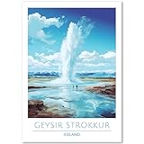 Happymotive – Geysir Strokkur Poster Deko Schlafzimmer | 