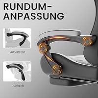 WOTSTA Gaming Stuhl Computerstuhl Ergonomischer Gaming Chair mit Fußstütze – Ansicht 5