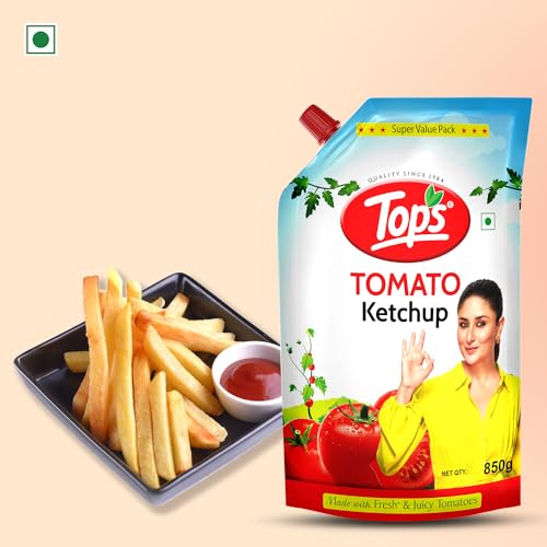 Image of TOPS Tomato Ketchup Spout -850 gm Spout | Made with the goodness of juicy hand-picked tomatoes| No Added Colour & Flavour