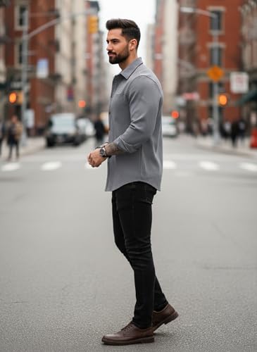 Image of Lymio Men Shirt || Solid Shirt for Man || Full Sleeve || Casual Style (Packs Also Available) (Utility)