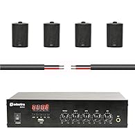 This bundle includes: 1x Adastra DM40 Digital 100V Mixer Amplifier 4x Adastra Background Speakers 1x 100m Speaker Cable