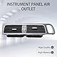 YananAC Zentralsteuerungszubehör Klimaanlage Lüftungsgitter 8R1820951 für Q5 2009–2018 Dashboard Air Outlet Air Conditioning Vents Grille Lüftungsgitterabdeckung