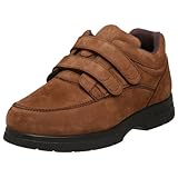 Drew Shoe Men's Traveler Velcro Walking Slip On,Cognac,10.5 6E US