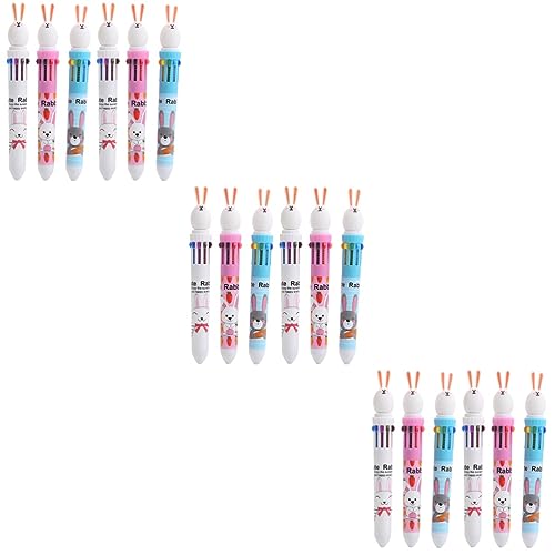 Stylos bille lapin 10 couleurs pour égayer la rentrée scolaire de vos enfants