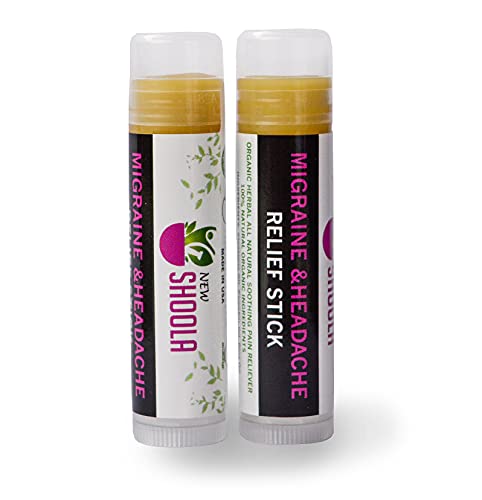 Migraine Relief and Headache Relief Stick (2-Pack) â€“ Quick Relief from Headache, Migraine, Sinus Congestion, Neck Tension, Stress Relief â€“ 100% Organic Herbal Balm â€“No Side Effects Vapor Rub