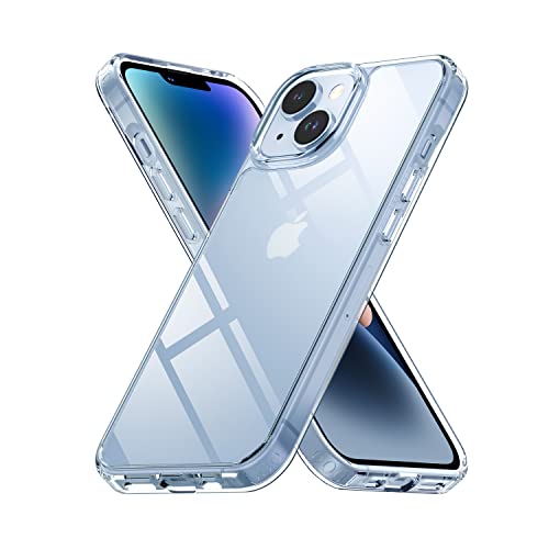 Czartech Native Back Cover for iPhone 14 Clear case (TPU + Tough Polycarbonate Back I 5ft Drop Protection Tested I Transparent)- Best and cheap mobile covers in India