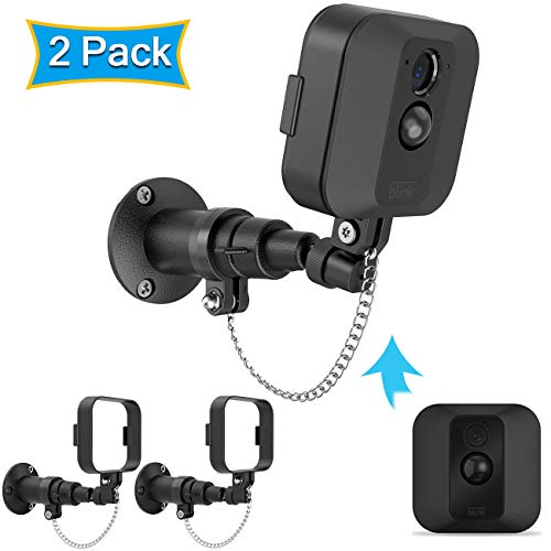 Preisvergleich Produktbild HOLACA Wandhalterung für Blink XT2 - Diebstahlsicherungskette und Halterung Kompatibel mit Blink XT-Kamera Innen- und Außenbereich - Zusätzliche Sicherheit für Ihre Blink XT / XT2-Kamera