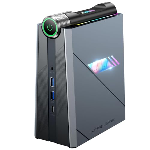 ACEMAGIC AD08 Mini Gaming PC 12TH Core i9-12900H,32GB DDR4 512GB SSD Mini Computers(14 Cores/20 Threads/24 MB Cache/Up to 5.0GHz),WiFi6/BT5.2/Dual Fans/RGB/Multi-Mode/4K@60Hz