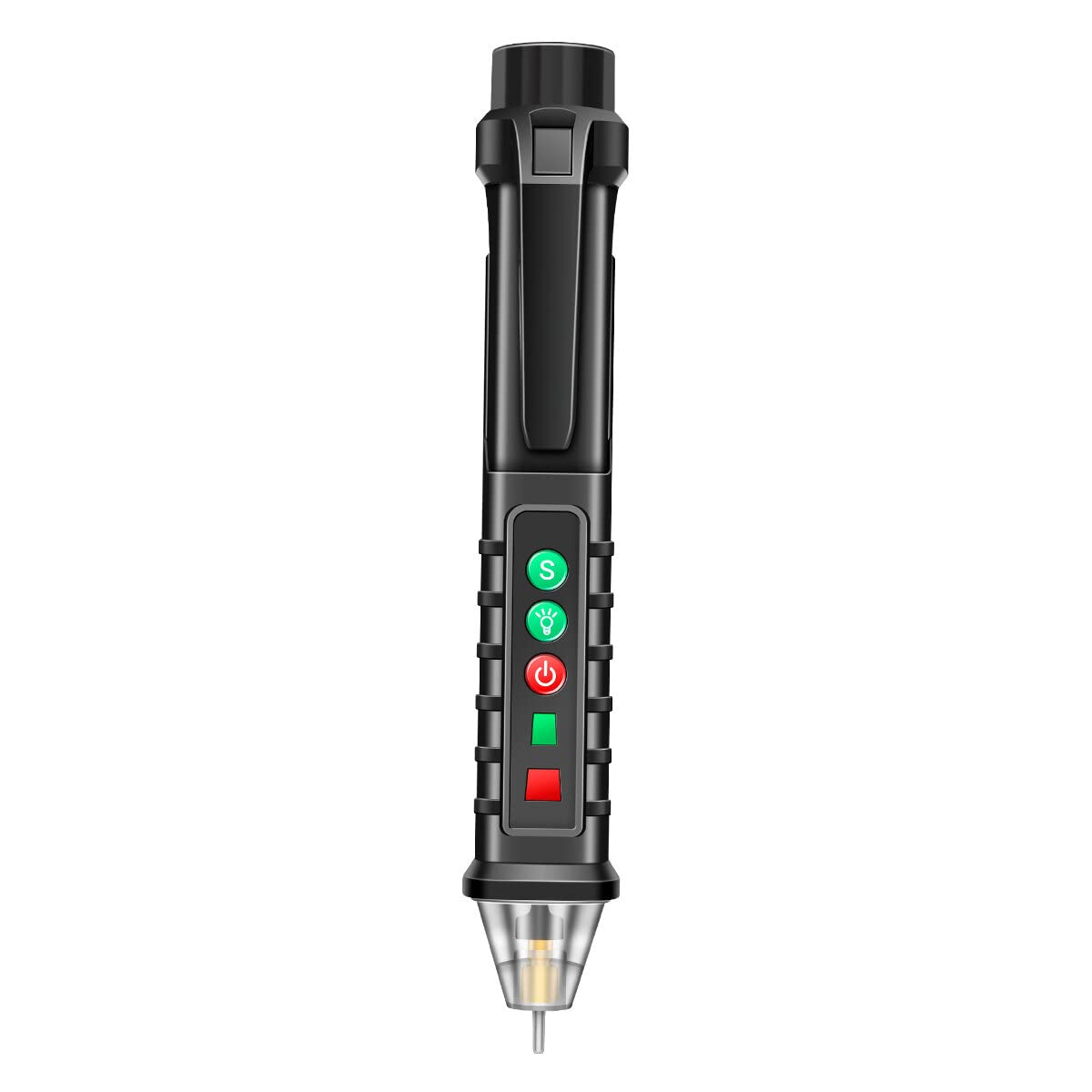 Xiangtat VD902 AC Voltage Detectors Smart Non-Contact Tester Pen Meter 12-1000V Electric Sensor Test Pencil Infrared Laser (Black)