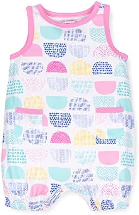 Lamaze Organic Baby Organic Baby Girl, Boy, Unisex Rompers, Coveralls, Pink Dot, 12M