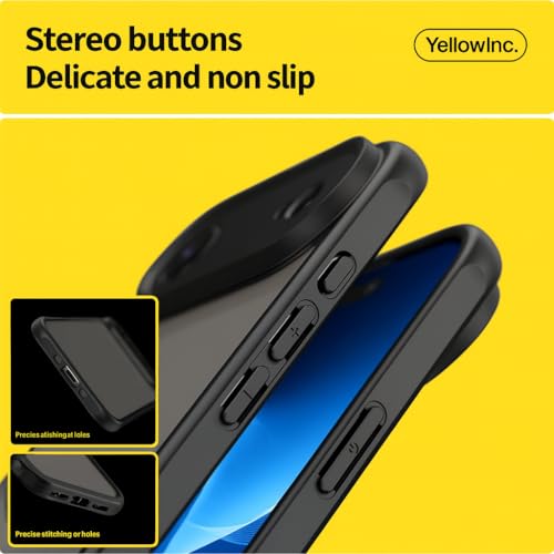 Image of YelllowInc Case Cover for iPhone 17 air (Frosted Black, iPhone 17 Air)