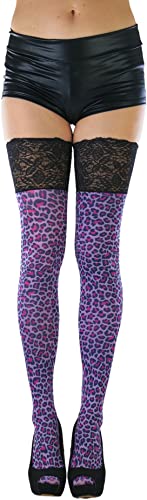 Image of ToBeInStyle Women's Nylon Thigh High Schoolgirl Opaque Stockings