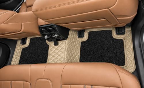 Image of 7D Car Floor Mat for Tata Harrier 2023 to 2026 | Beige