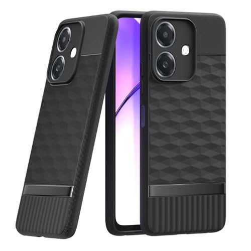 Image of Shockproof Case for Realme C61 4G / Narzo N61 4G | Full Camera Protection | TPU Flexible Back Cover for Realme C61 4G / Narzo N61 4G (Matte Black)