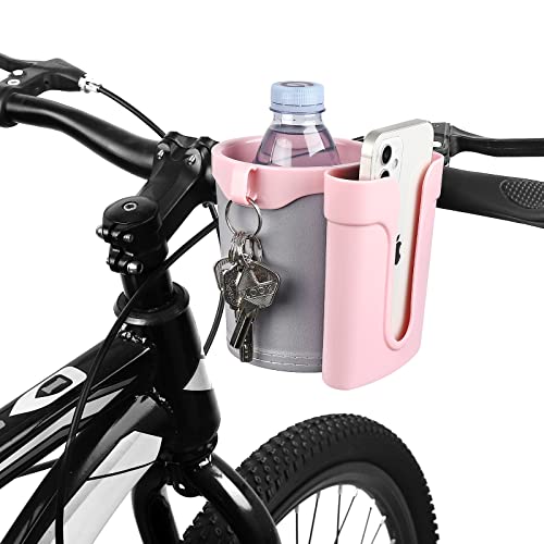 Accmor 3-in-1 Bike Cup Holder with Cell Phone Keys Holder,