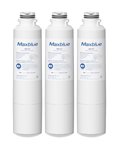 Image of Maxblue DA29-00020B Replacement for Samsung HAF-CIN/EXP, HAF-CIN, RF28HMEDBSR/AA, RF28K9380SR, RF263BEAESR/AA, RF28JBEDBSG, RF4287HARS, RF28HFEDTSR, DA97-08006A, Refrigerator Water Filter, 3 PACK