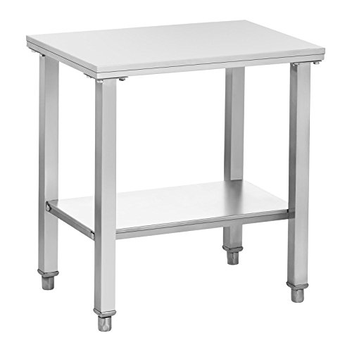 Royal Catering RCSF-15D Untergestell für Fritteuse (Abstellfläche 62 x 42 cm, Tragfähigkeit 150 kg, 2 Ebenen) Edelstahl – Bild 3
