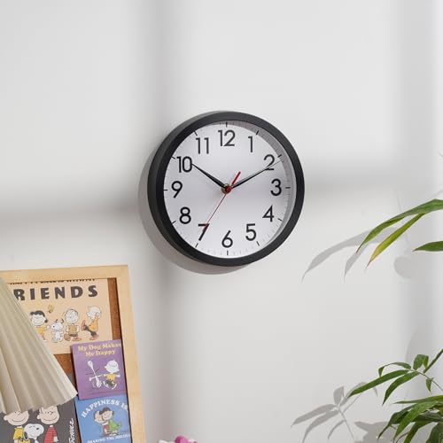 Akcisot Wall Clock, Modern Small Wall Clocks Battery Operated 8 Inch, Silent Non-Ticking Analog Classic For Office, Home, Bathroom, Kitchen, Bedroom thumb #3