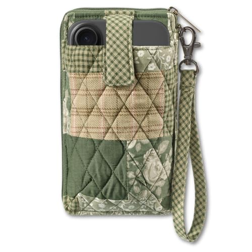 Bella Taylor Cell Phone Wristlet, Quilted Wallet, Heirloom Rose Patchwork