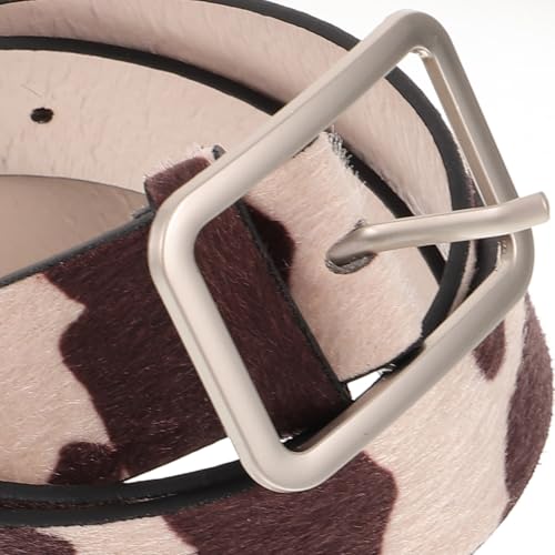 SUPVOX Cow Print Pu Leather Belt for Women - Animal Print Style Fashion Belt for for Jeans, Fits 27"-35" / 70-90 cm Waist4