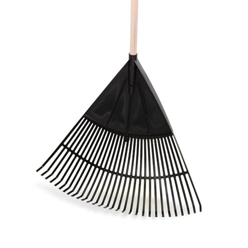 blizz-z Laubbesen maxx (schwarz) 80 cm Breite, 30 Zinken | mit robustem Eschenstiel | Made in Germany blizz-z Laubbesen maxx (schwarz) 80 cm Breite, 30 Zinken | mit robustem Eschenstiel | Made in Germany