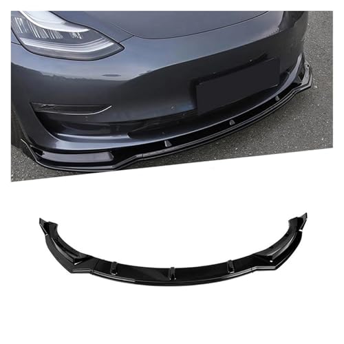 Lame de Pare-Choc Avant pour Tesla Model Y 2017-2023 Lyjstore Becquet Noir Carbone