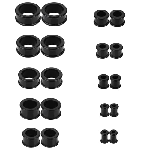 Uwiyo 20 Pièces Écarteur d'Oreille en Silicone, d'Étirement des Oreillettes Ecarteur en Silicone 4-20mm...