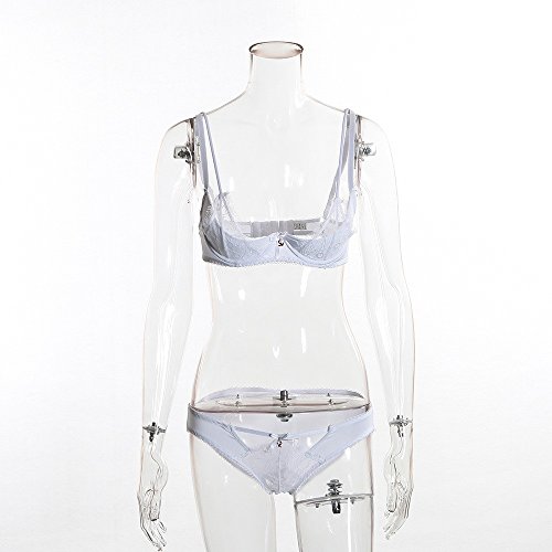 Ensemble lingerie sexy bow pyjama transparent ZUQN avec armature acier femme